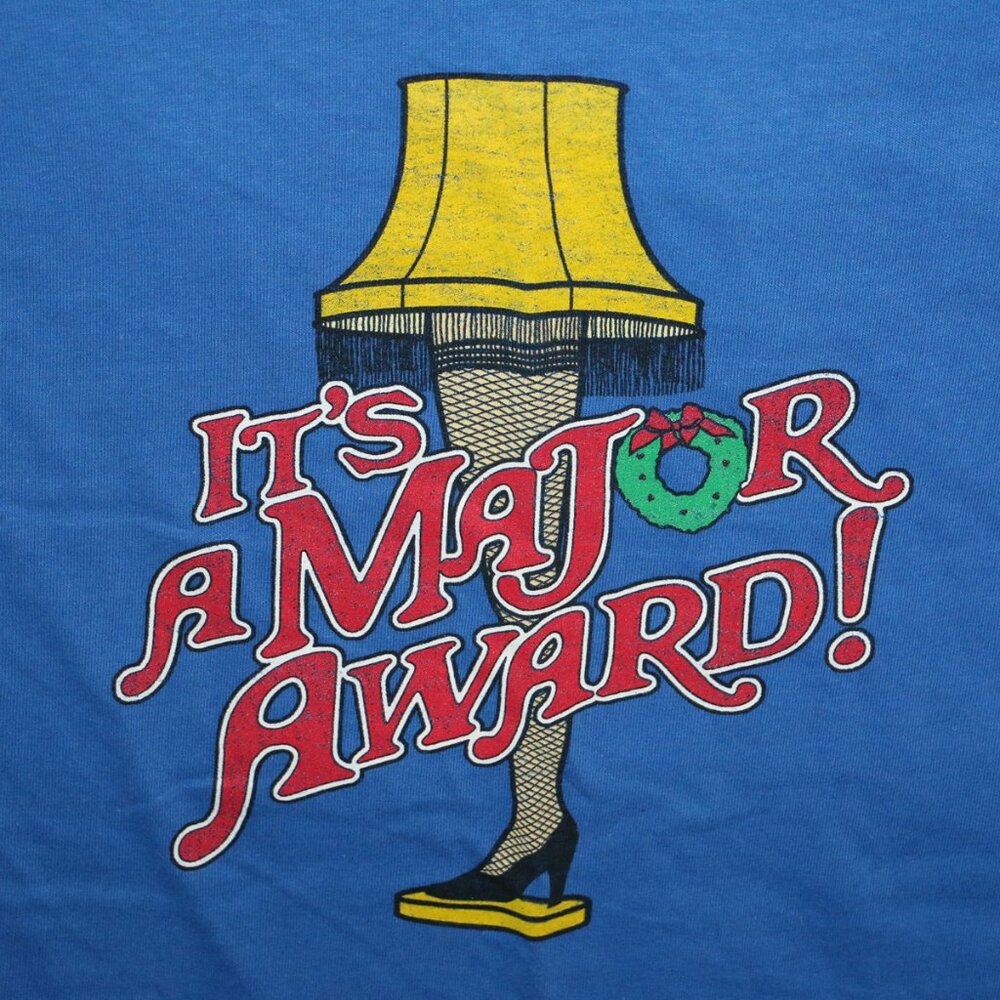 Happy Holidays "It's a Major Award" Christmas Story Hallmark Store T-Shirt SM